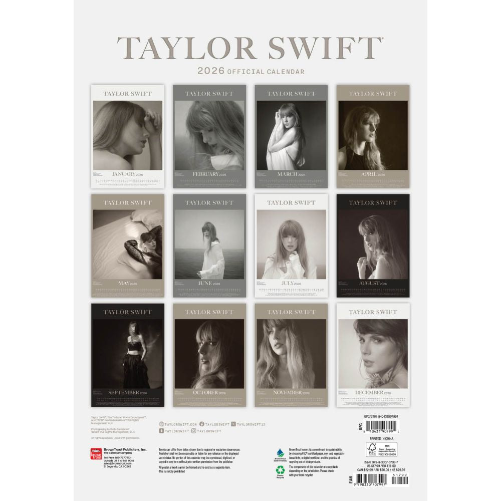 2026 Calendar, A3, Official Product
