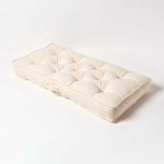 Cotton 2 Seater Booster Cushion | 50cm x 100cm | Cream