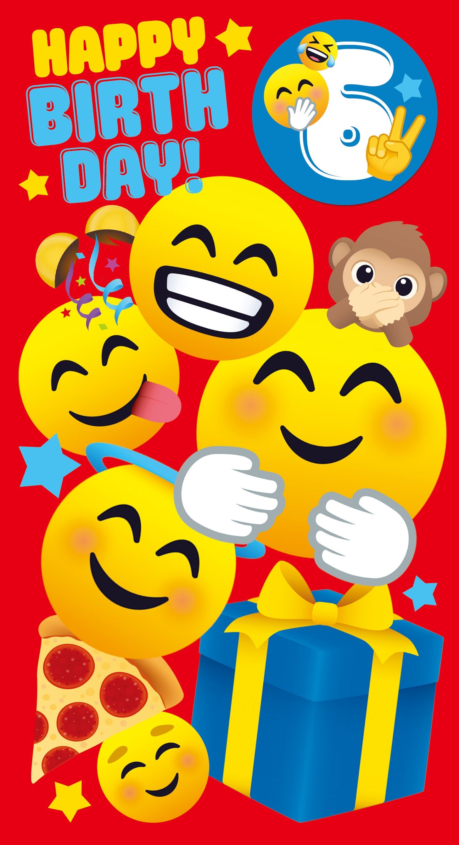 Multi Ages 5-12 Sticker Birthday Card Official Product