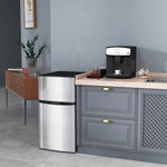 88l Small Fridge Freezer With 5-setting Thermostat, Inner Light | Silver