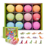 12pcs Dino Egg Bath Bomb Kit With Dinosaur Toy Bath Bombs For Kids