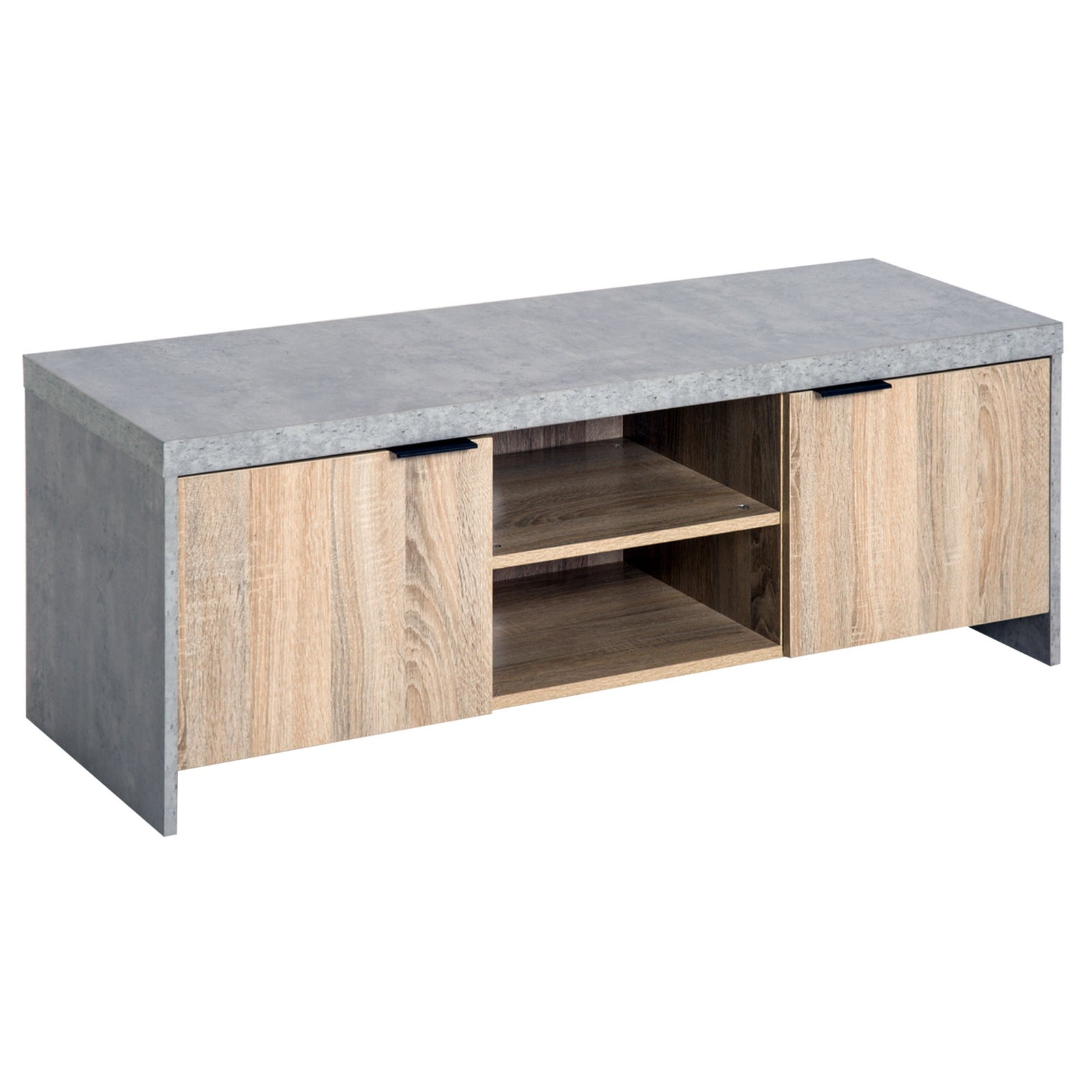 Wooden Tv Stand Home Furniture Storage Shelves