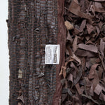 Dallas Leather Shaggy Rug | 150cm | Chocolate