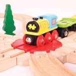 Bigjigs Toys 8 Way Track Turntable for Wooden Train Sets