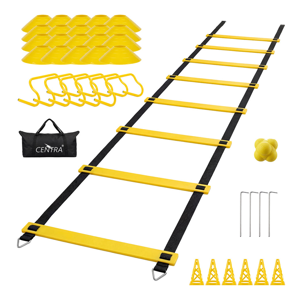 Centra Football Training Equipment Pro Agility Speed Ladder Cones Hurdle