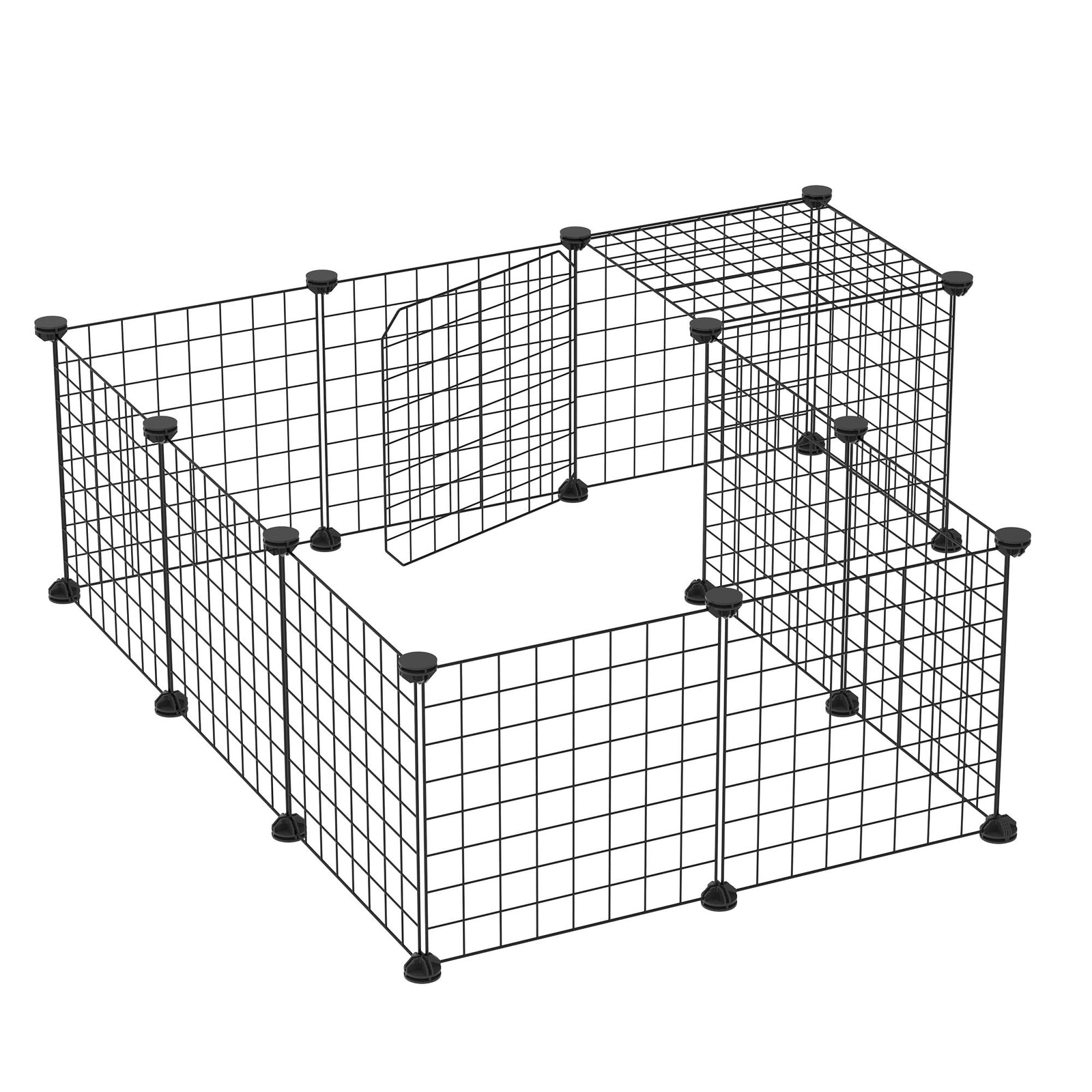 Pet Playpen Diy Small Animal Cage For Rabbit Ferret Chinchilla - Black