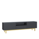 Diamond Luxe Tv Unit 180cm - Deco | Dark Grey