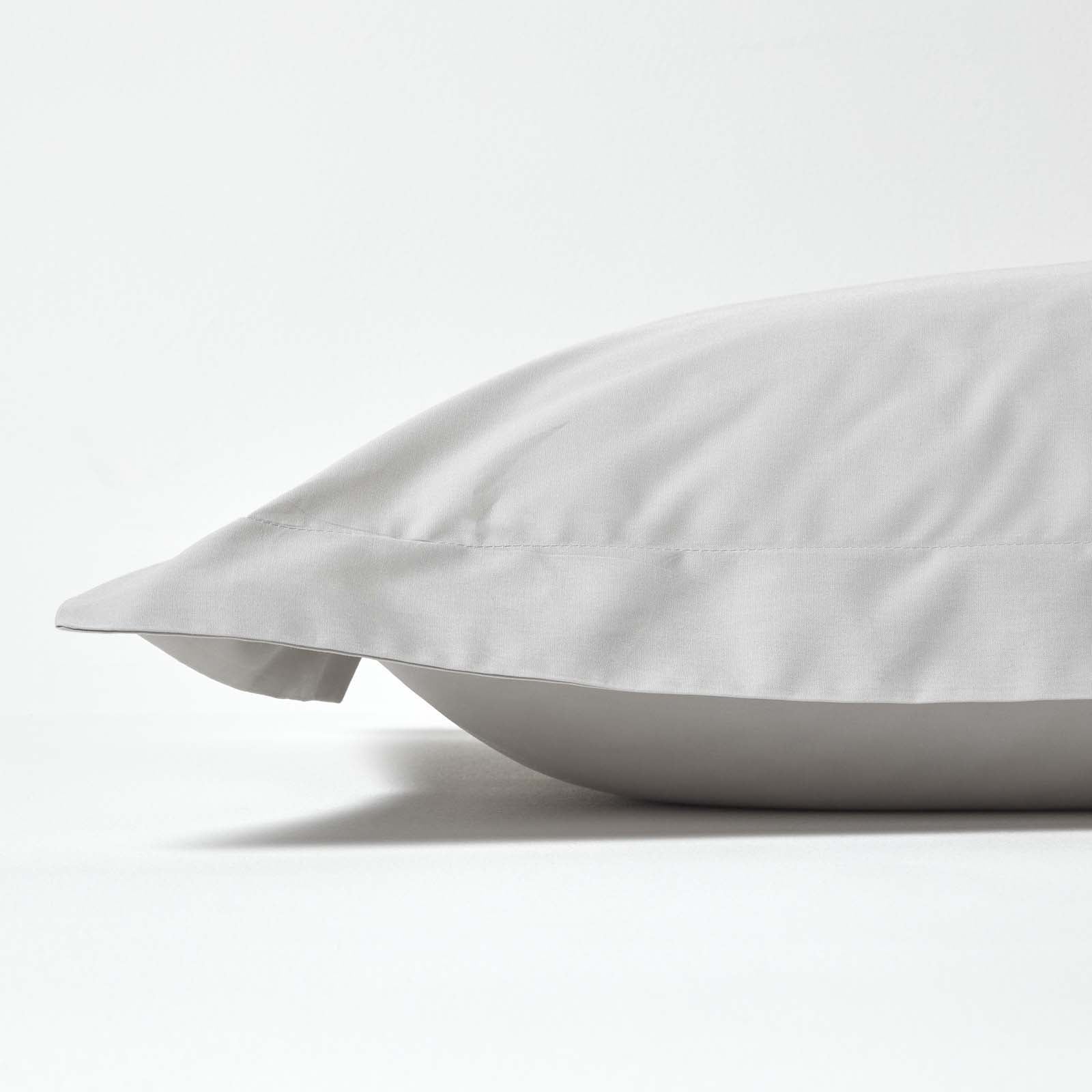 Egyptian Cotton Oxford Pillowcase 200 Tc | 48 x 74cm | Silver Grey