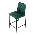 2pcs Upholstered Bar Stools | Green