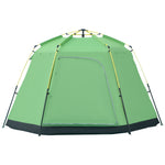 6 Person Camping Tent 2-tier Pop-up Tent With Doors And Bag