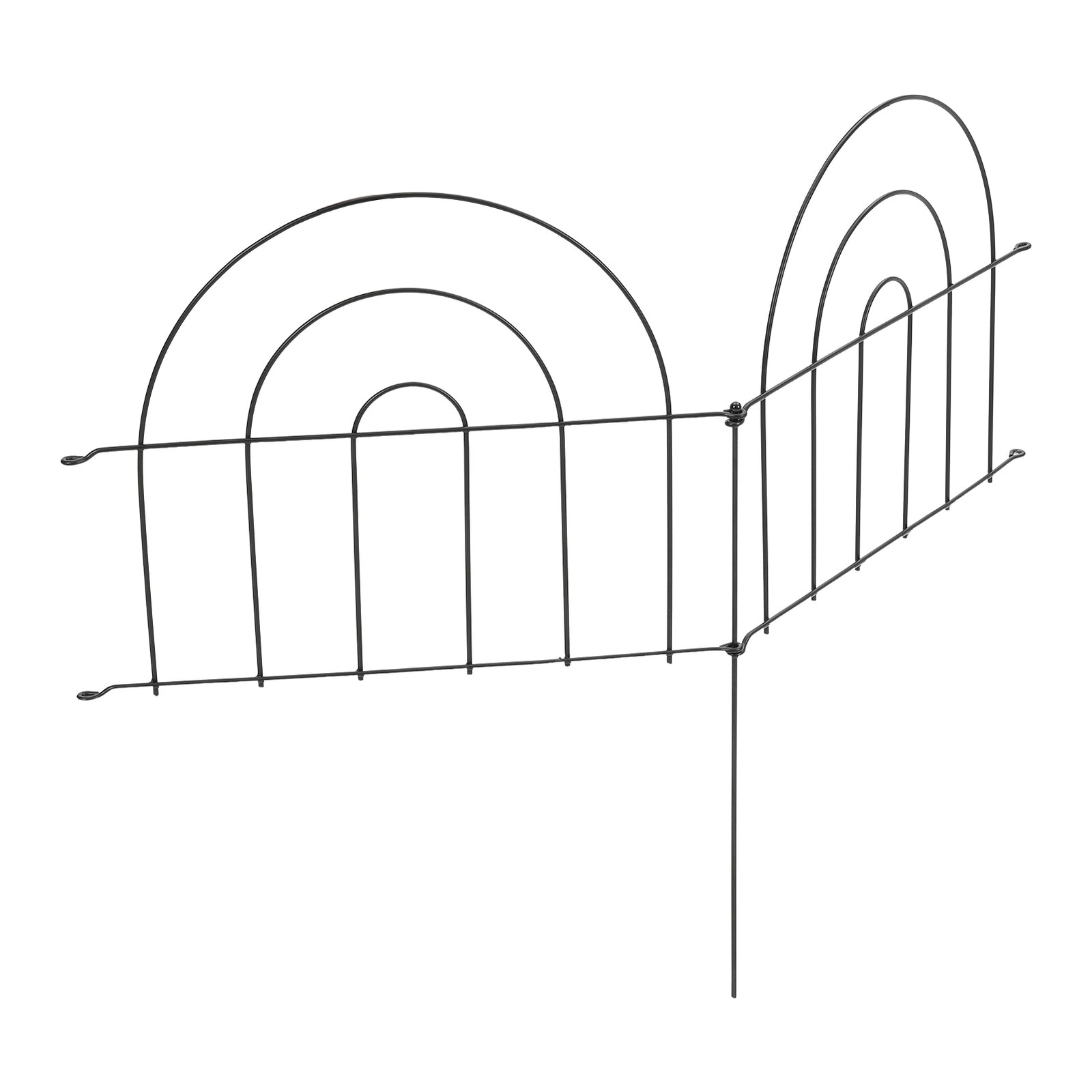 Breeins 10pcs Decorative Metal Garden Fences