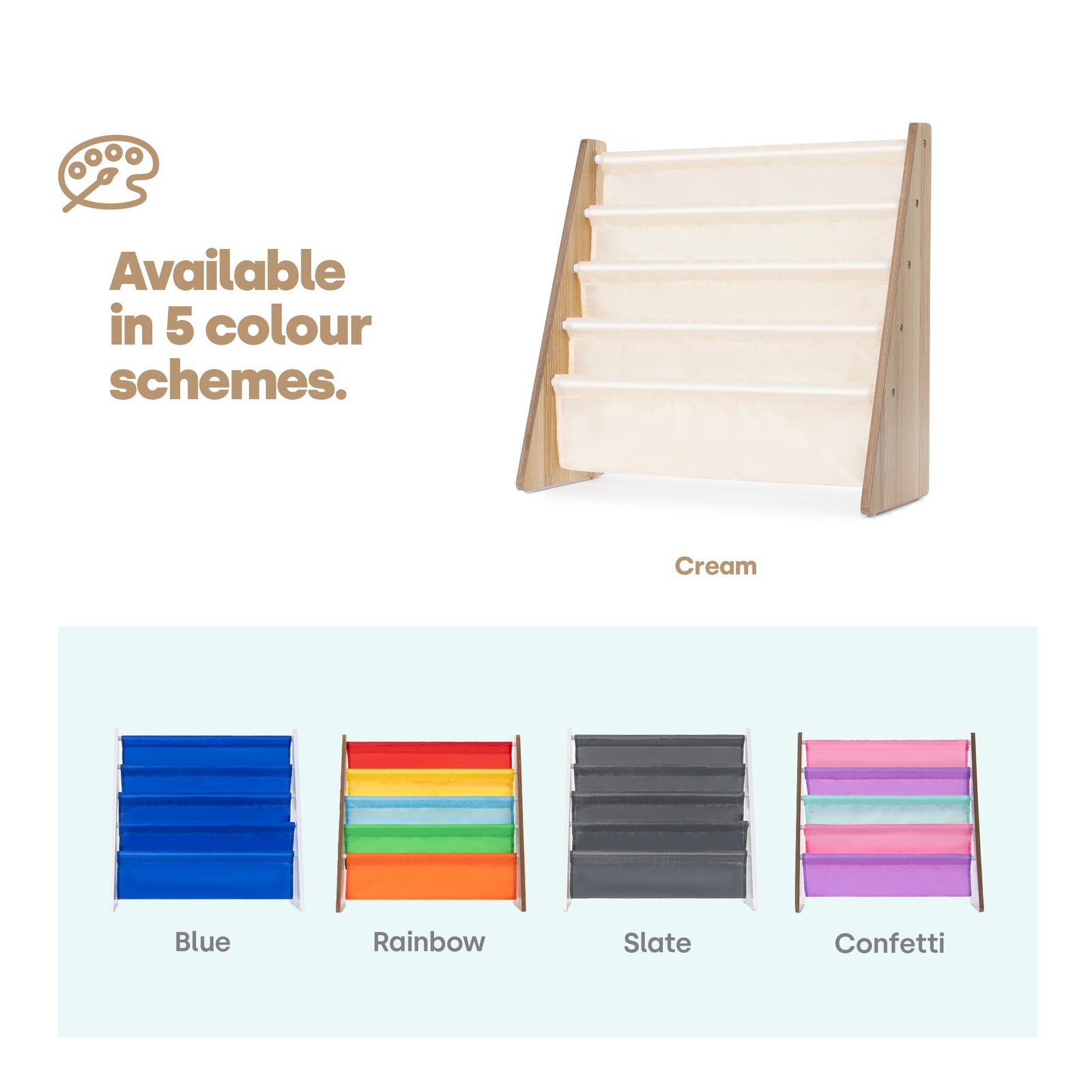 Childrens Bookcase - Cream