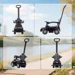 AIYAPLAY Land Rover Licensed Baby Push Car, 2-in-1 Ride On Car
