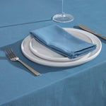 Plain Cotton Fabric 4 Napkins Set | 45cm x 45cm | Airforce Blue