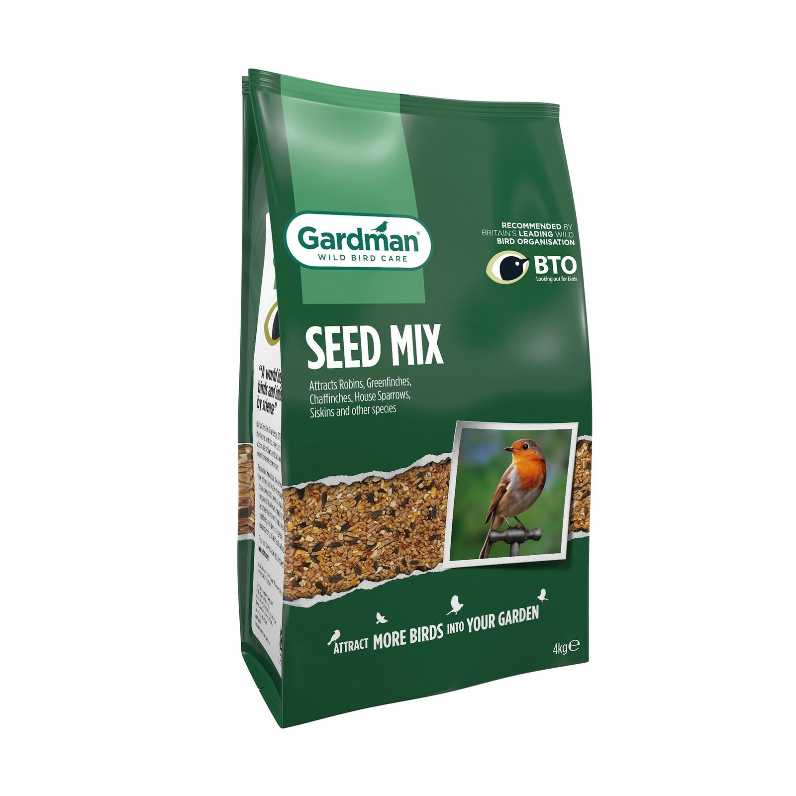 Wild Bird Care Seed Mix - Bto Endorsed, Sunflower-enriched | 4kg