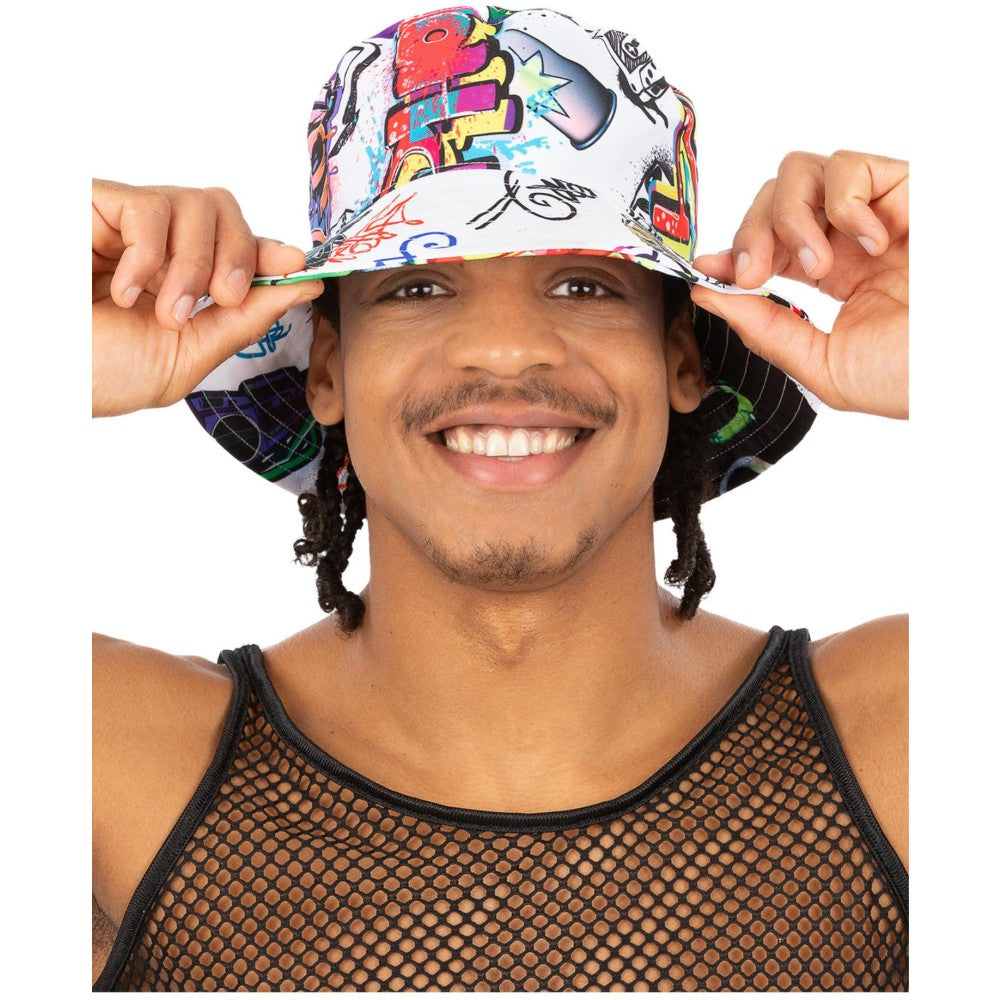 90s Graffiti Bucket Hat