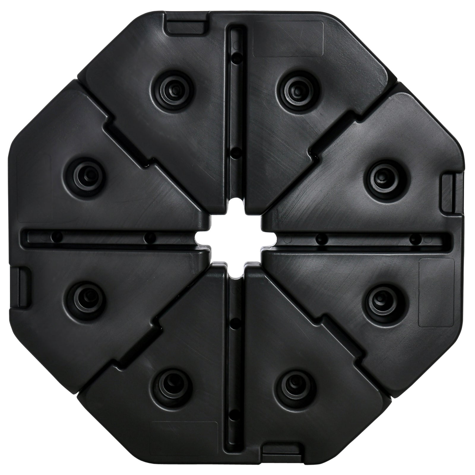 Detachable Patio Umbrella Base, Up To 140kg, Black