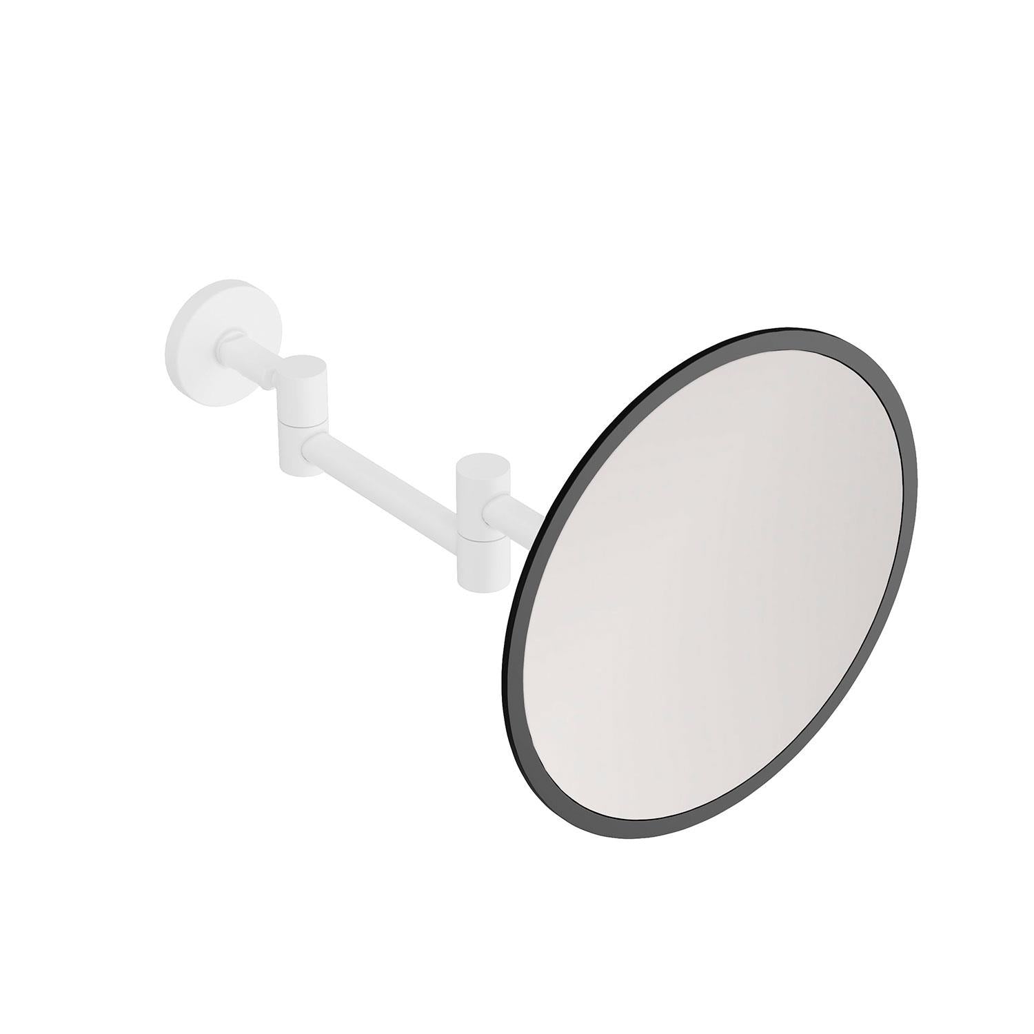 Wall Magnifying Mirror, Matt White Architect Sp (x5)