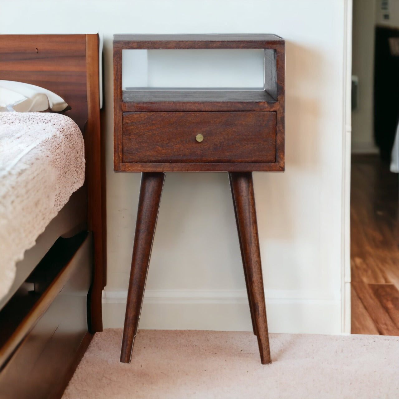 Solid Wood Mini Cherry Bedside
