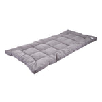 Quilted Mattress Topper With Thick 10cm Padding – Soft Brushed Fabric, Breathable Support & Secure Fit Straps | Super King | Grey