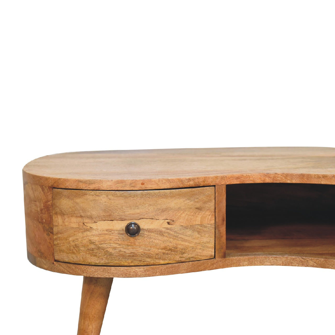 Solid Wood Oak-ish Wave Coffee Table