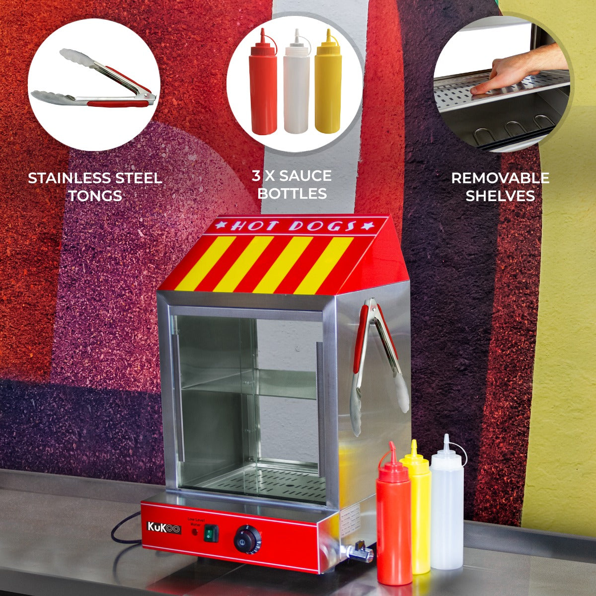 Commercial Hot Dog Steamer