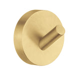 Towel Hooks Wall Mounted Storage Non-rust Brass Core | Single | Polished Brass
