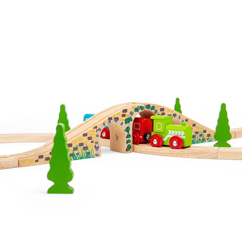 Three Arch Bridge for Wooden Train Sets