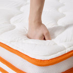 Hybrid Mattress, Medium Firm – Pocket Springs, Breathable Foam, Fire-resistant, Edge Support | Single