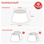 Rattan Tree Skirt Foldable Basket Cover For Indoor Decor