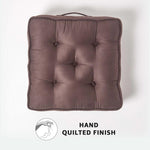Faux Suede Armchair Booster Cushion | 50cm x 50cm | Chocolate