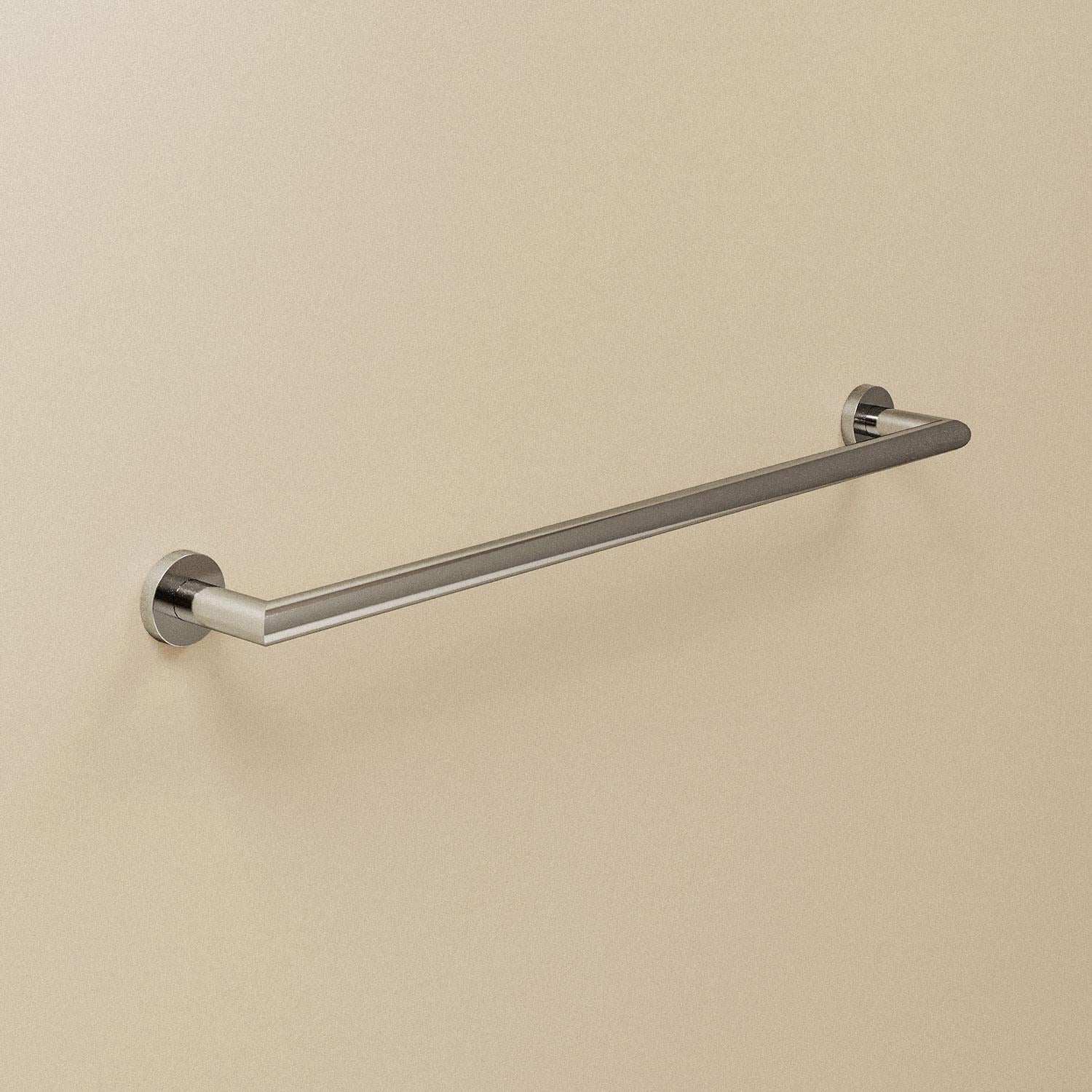 Towel Rail, Silver Gloss, Wall-mounted, 60 Cm. Collection Kubic