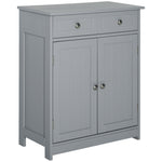 Bathroom Floor Storage Cabinet W/ 2 Drawers Door Cupboard | One Size