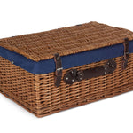 Wicker 56cm Double Steamed Picnic Basket | Blue