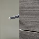 Side Cabinet With 2 Door Cabinet And 2 Drawer Home Office | One Size | Gray