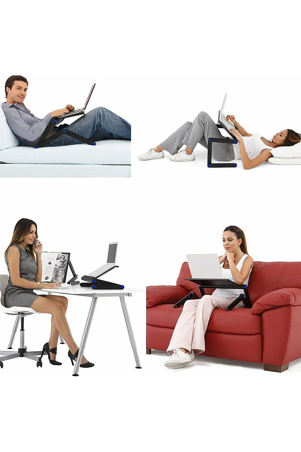 Universal Adjustable Durable Laptop Stand With Compact Design, Black