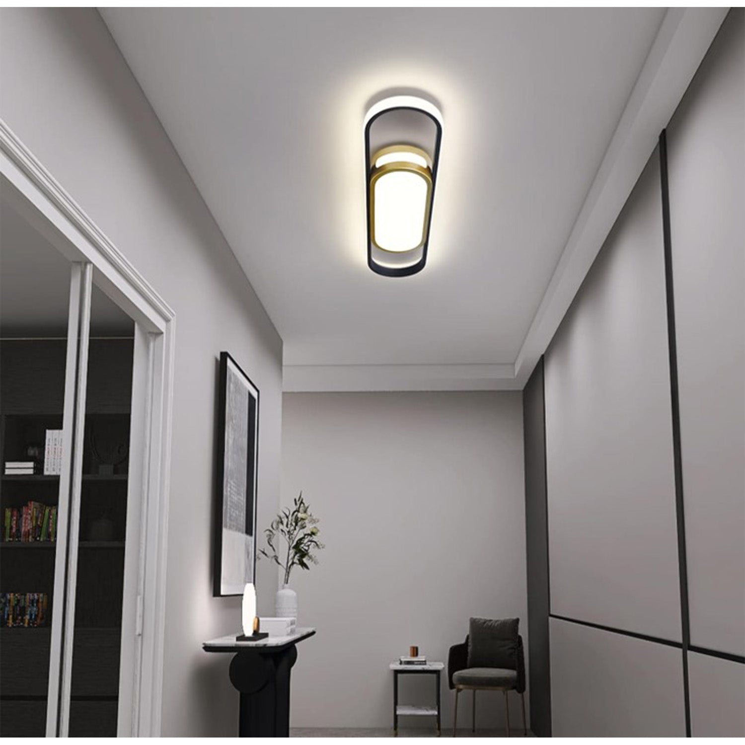 Bath Plus TB+ Modern Dimmable Led Flush Mount Ceiling Light