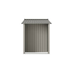 4x8ft Metal Garden Storage Shed With  Extra 70cm Firewood Storage