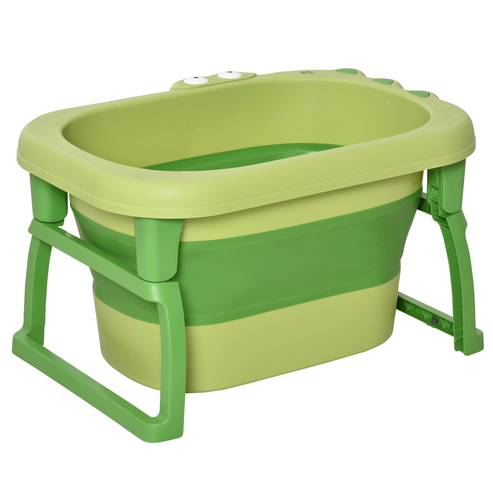 Foldable Baby Bathtub For Newborns Infants Toddlers W/ Stool | Green