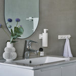 Wall Mounted 150ml Soap Dispenser With Square Back Plate | White