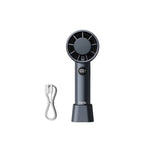 Portable Handheld Fan – 12h Long Battery Life, 3600mah Usb Rechargeable Mini Fan | Black