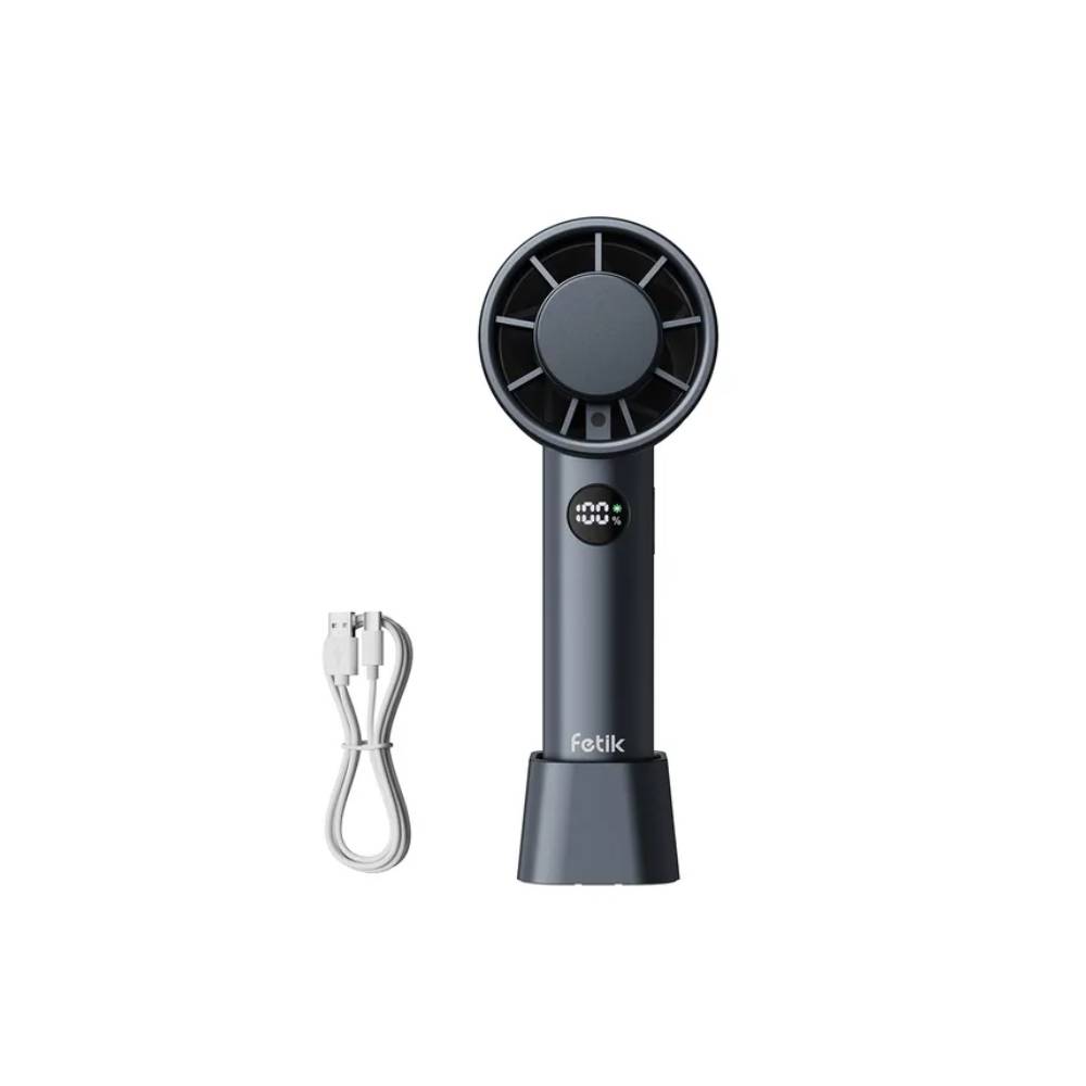 Portable Handheld Fan – 12h Long Battery Life, 3600mah Usb Rechargeable Mini Fan | Black