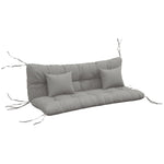 Seat Cushions Back Cushion W/2 Pillows, Water Repellent | Light Slate Gray