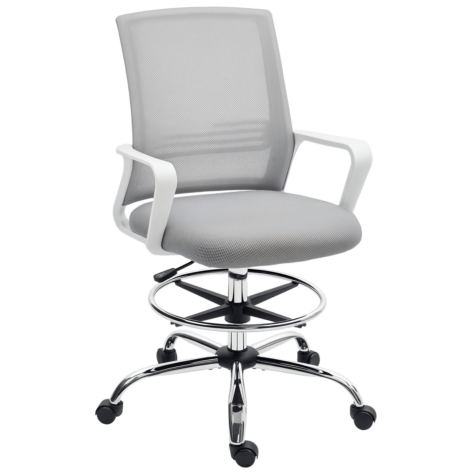 Draughtsman Chair, Ergonomic | Grey