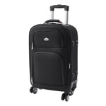 20"softshell Expandable Suitcase With Combination Lock | Black