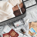 56x45x25cm Hard Cabin Suitcase - Lightweight 2-Wheel ABS Carry On Hand Luggage | Cabin | Charcoal