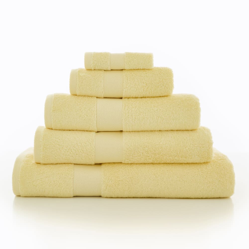 Egyptian Embrace Towels – 550gsm Egyptian Cotton, Fluffy Soft & Highly Absorbent | Bath Towel | Lemon