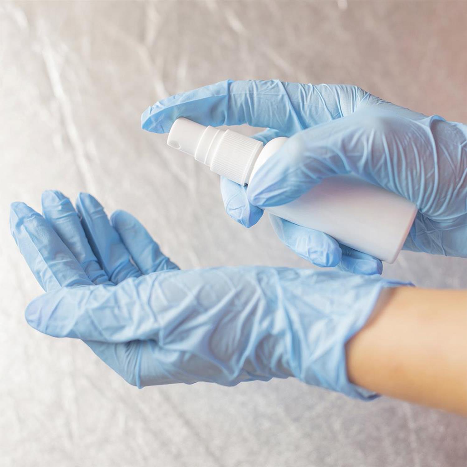 Vinyl Gloves Small S Blue Disposable Powder Free Medical Grade Surgical 100 Pack
