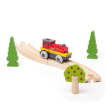 Battery Power Red Train Engine