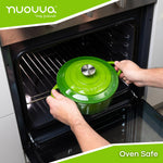 Cast Iron Dutch Oven With Lid Casserole - 24cm (4.7l) | Green